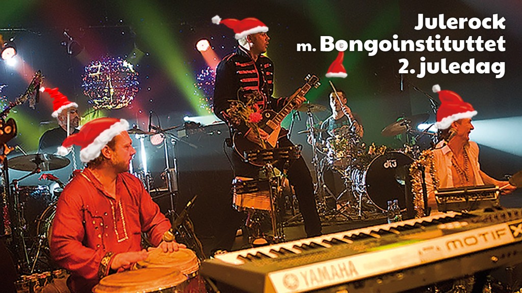 Årets store traditionelle koncert 2. juledag med Bongoinstituttet og Charsteen Jespersens lys.....og altid en lokal overraskelse i Musikcafeen. En institution i byen! Køb din billet før det er for sent...