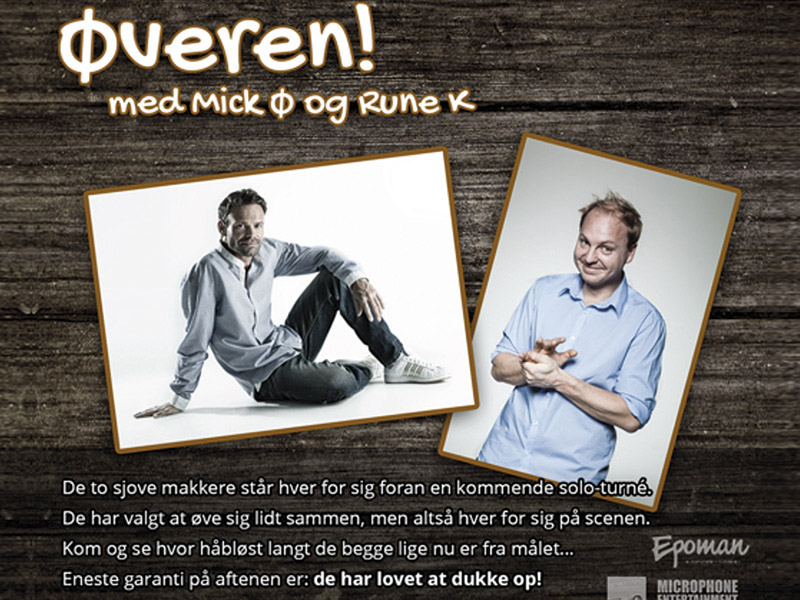 Rune Klan & Mich Øgendal - "Øveren" - På Bygningen, onsdag d. 30. marts kl. 19.00