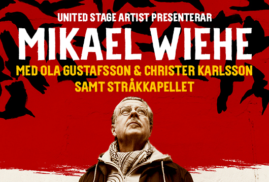 Mikael Wiehe på Musikforeningen Bygningen i Køge, fredag d. 2. dec. kl. 20.00. Mikael Wiehe fylder 70 år i år. Dette fejres med en stor skandinavisk turné.