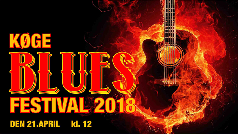 Køge Blues Festival 2018 - lørdag d. 21. april kl. 12 - 19.00 med Ole Frimmer Band, Big Creep Slim & Peter Nande, GRAPE, Blues Overdrive og Nisse Thorbjørn
