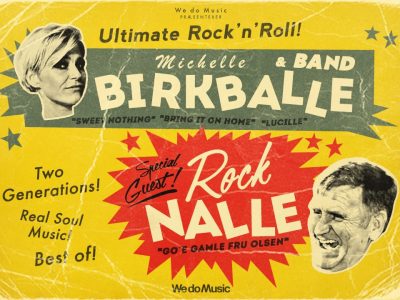 Michelle Birkballe & Band med special guest Rock Nalle i Musikforeningen Bygningen, fredag d. 28 februar 2020 kl. 20.00