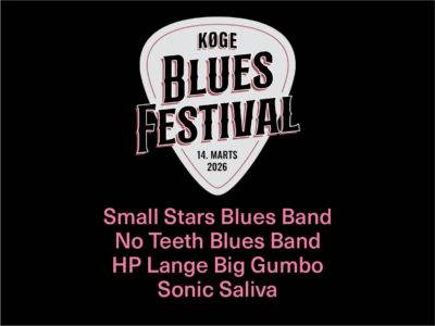 Køge Blues Festival indtager - traditionen tro -Teaterbygningen i Køge. Denne gang lørdag 14. marts 2026 kl. 12.00.