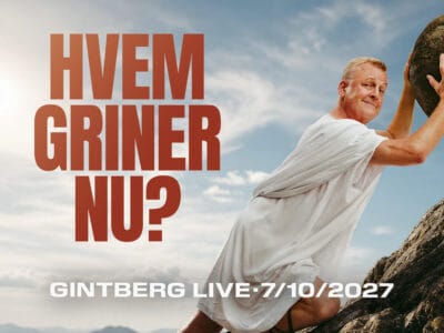 HVEM GRINER NU? Komiker Jan Gintberg på Teaterbygningen i Køge 7. oktober 2027.